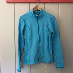 Salomon ActiTherm jacket with zipper pockets blue